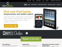 Tablet Screenshot of newcastlemobilephonerepairs.com.au